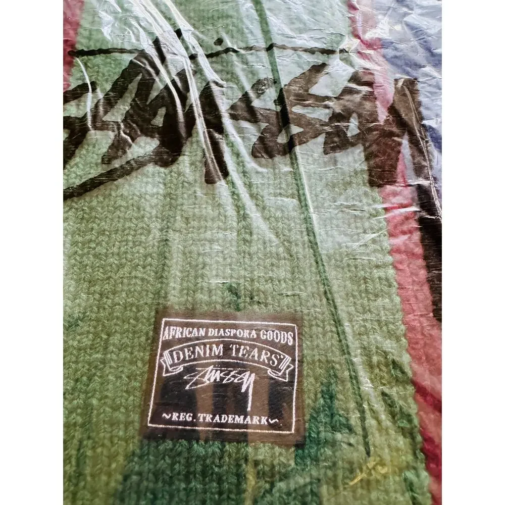 DENIM TEARS x STUSSY Striped Scarf